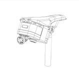 ライドオンサドルバッグ1 サイクプラス レーダーテールライト 用【SaddleBag1-CYCPLUS3】