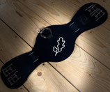 Wollfilzsattelgurt  SCHWARZ mit Ponybrandzeichen 50cm