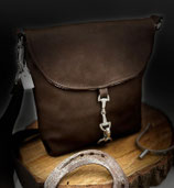 Handtasche Henriette  Schokobraun- Pferde-Freund