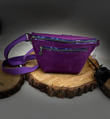 Bauchtasche / Crossbag  Lila :-) ( Zipper Stern)