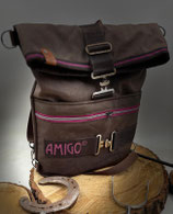 Taschenrucksack-Braun -Amigo-Pink