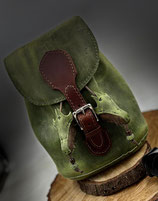 City-Rucksack-Dragon -HANDGENÄHT --Grün