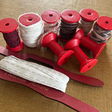 Lot vintage de bobines & galons-esprit atelier
