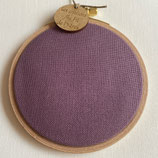 kit Cercle à broder 10 cm - toile 12 fils - parme