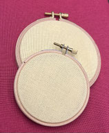 Kit Cercle à broder 10 cm - toile 12 fils - murano jaune