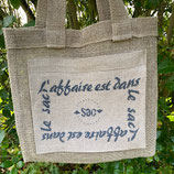 KIT sac en LIN pour fiche l’Affaire est dans le sac, Plus d’un tour dans mon sac