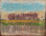 "Klisze wspomnień - Brzozowy las", 90 x 70 cm, olej na płótnie, 2026