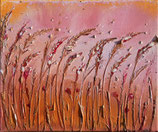 W stronę słońca, 25 x 30 cm, technika własna na płótnie, olej, 2025