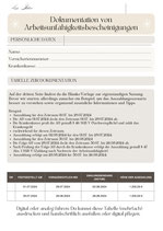 Dokumentation von Arbeitsunfähigkeitsbescheinigungen