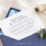 Invitación boda Alcázar