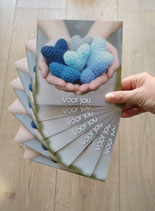 SET van 20 hartjeskaarten zonder enveloppen