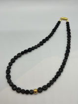 Halskette, Ringe schwarz