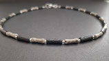 Kette grau/schwarz