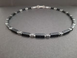 Kette schwarz/silber