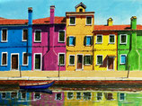 Farbenfrohes Fischerdorf Burano