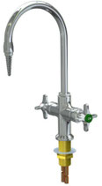L412 Grifo mezclador de laboratorio, montado en cubierta, 6 " con cuello de cisne