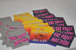 Sticker Pack 3x "Eat P*ssy not Fish"