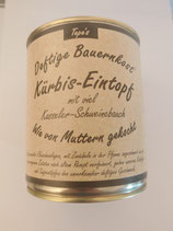 Kürbis-Eintopf mit viel Kasseler-Schweinbauch