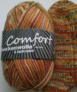Comfort Sockenwolle, 150g, 6-fach, braun Töne