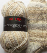 Pro Lana Sockenwolle, 100g, 4-fach, beige-hellgrau