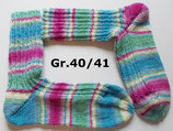 Socken, Gr.40/41, rosa-blau-grün