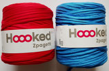 Hoooked Zpagetti Textilgarn, rot + blau