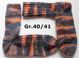 Socken, Gr.40/41, grau-braun-orange