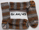 Socken, Gr.44/45, grau-braun