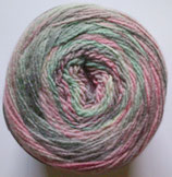 Bobbel "Sierra", hellgrau-rosa-mint