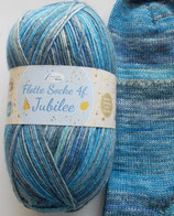 Rellana Sockenwolle, 100g, 4-fach, blau-grau