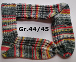 dicke Socken, Gr.44/45, grau-rot-gelb