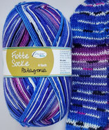 Rellana Sockenwolle, 100g, 4-fach, blau-lila Töne