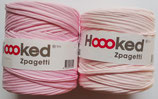 Hoooked Zpagetti Textilgarn, zweierlei rosa