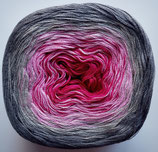 Bobbel Cotton, 4-fädig, grau + rosa + pink