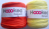 Hoooked Zpagetti Textilgarn, orange + gelb