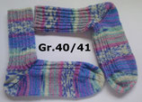 Socken, Gr.40/41, blau-rosa-mint-lila