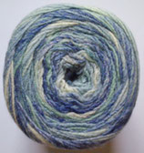 Bobbel "Sierra", hellgrün-blau-weiß