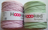 Hoooked Zpagetti Textilgarn, rosa + hellgrün