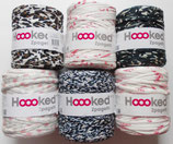 Hoooked Zpagetti Textilgarn - Paket, 6 x gemustert