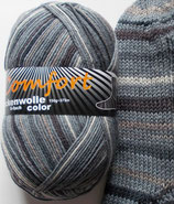 Comfort Sockenwolle, 150g, 6-fach, grau mit Streifen