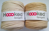 Hoooked Zpagetti Textilgarn, zweierlei beige