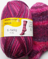 Regia Sockenwolle, 150g, 6-fach, lila-pink