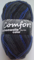Comfort Sockenwolle, 100g, 4-fach, grau-blau