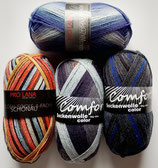 Sockenwolle-Paket, 4 x 100g, 4-fach