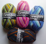 Sockenwolle-Paket, 4 x 100g, 4-fach