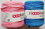 Hoooked Zpagetti Textilgarn, rosa + blau