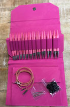 Stricknadelspitzen-Set "Blush" von LYKKE Farbe Fuchsia