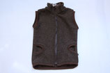 Walkweste Alpaka/ Merino braun/ braun