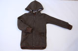 Walkjacke Alpaka Merino braun/ braun