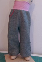 Walkhose Alpaka Merino grau/ rosa